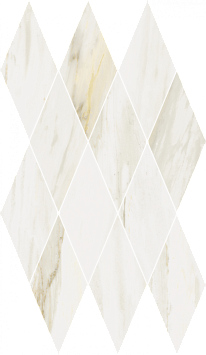 Italon Керамогранитная мозаика Stellaris Carrara Ivory Diamond 28x48x0,9 Матовая