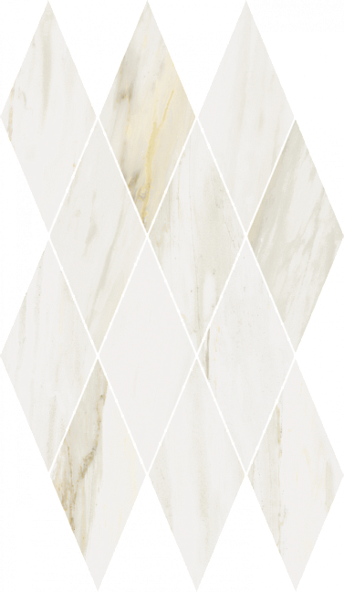 Italon Керамогранитная мозаика Stellaris Carrara Ivory Diamond 28x48x0,9 Матовая