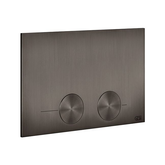 Gessi Клавиша смыва для унитаза, двойная, для систем инсталляций TECE, Black Metal Brushed PVD