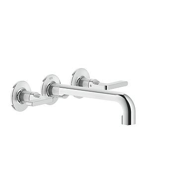 Gessi Inciso Встраиваемый смеситель для раковины на 3 отверстия с изливом 210-190мм (внешние части), хром