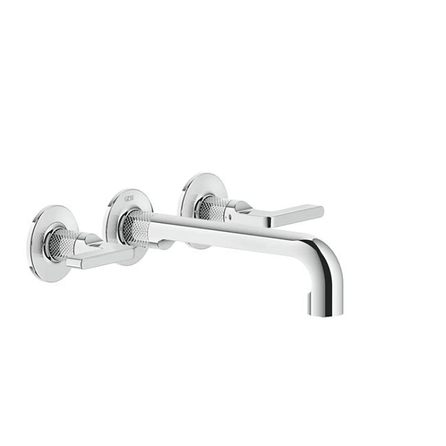 Gessi Inciso Встраиваемый смеситель для раковины на 3 отверстия с изливом 210-190мм (внешние части), хром