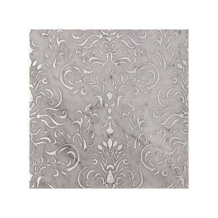 Мраморная плитка Akros Dogma Light Dhiasoma T Bianco Carrara Silver 30,5x30,5