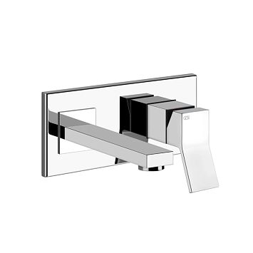 Gessi Rettangolo K Встраиваемый однорычажный смеситель для раковины с индивидуальной длиной излива (70-300мм)(внешние части), хром