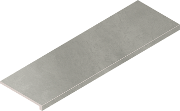 Italon Керамогранитная ступень Terraviva Scalino Front Grey 33x90 Nat