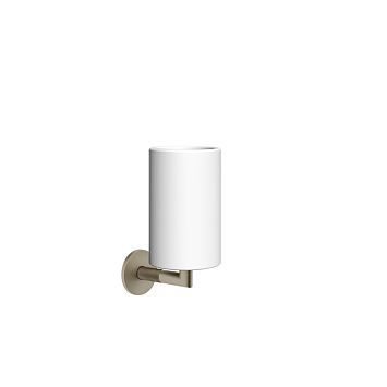 Gessi Anello Стакан настенный белый, Finox Brushed Nickel