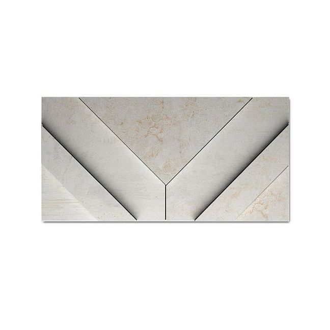 Керамогранит Apavisa Cast Iron White Nat Decor Ramp 29,75x59,55