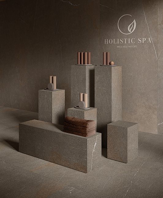 Kronos Керамогранит Piasentina Stone Flamed 2.0 60x60x2 Matt