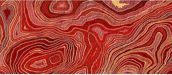 Стеклянная плитка Sicis Vetrite Gem Glass pangea red 135x290