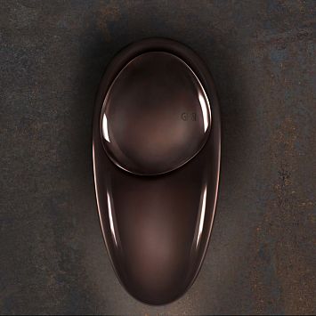 Gessi Equilibrio Смеситель для раковины дизайнерский, на 1 отверстие, без ручки (арт.52002), медь