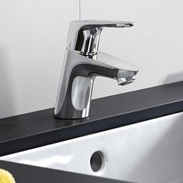 Смеситель для раковины Hansgrohe Focus однорычажный, с цепочкой, цвет: хром купить в Москве: интернет-магазин StudioArdo