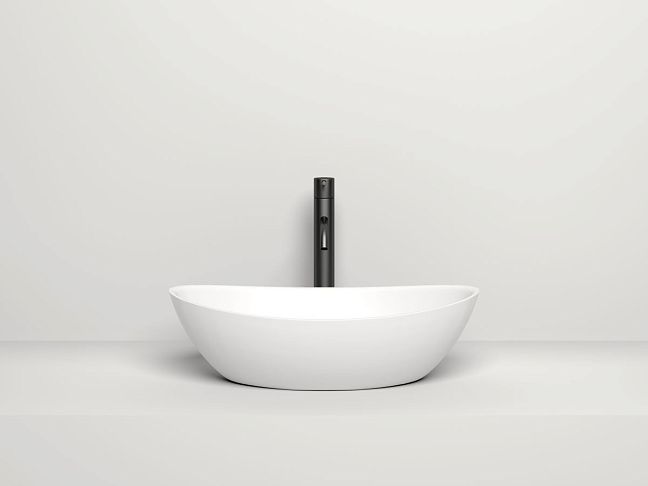 Раковина накладная Salini Noemi S-Stone 56 см 1101203SM из искусственного камня, матовая белая