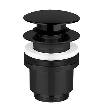 Gessi Emporio Technical Accessories Автоматический донный клапан Stop Go для раковины c переливом, Black XL