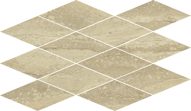 Italon Керамогранитная мозаика Charme Advance Mosaico Diamond Travertino 28x48