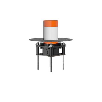 Gessi Outdoor Встраиваемая часть для уличной душевой стойки с соединениями на 1/2.. Steel Brushed