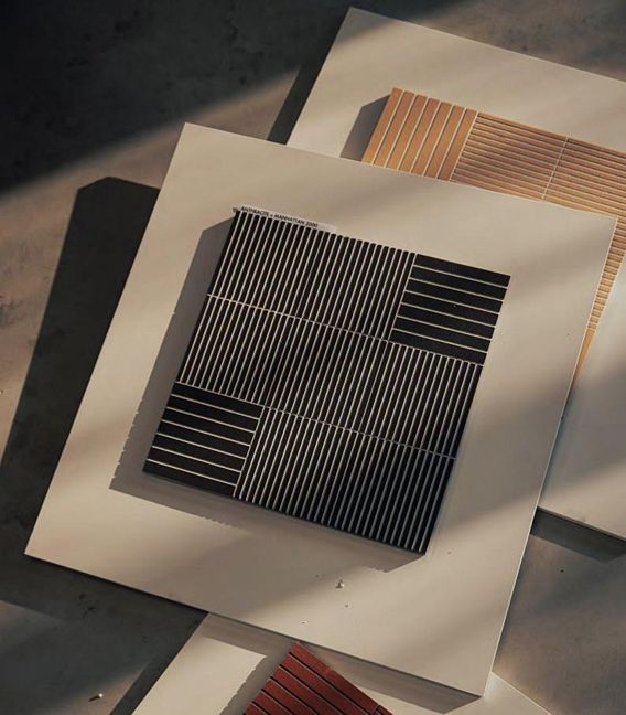 Керамогранит Mutina Fringe Bold Anthracite 12,3x12,3