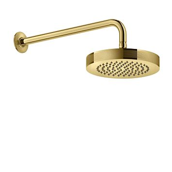 Gessi Inciso Душевая головка настенная, шарнирная на 1/2, 218мм, золото
