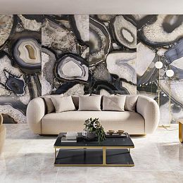 Керамогранит Emil Ceramica Tele di Marmo Precious Agate Black Full Lappato Rett 60x120cm; 9,5mm купить в Москве: интернет-магазин StudioArdo