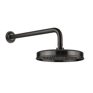 Gessi Venti20 Верхний душ 200 мм., с настенным держателем 389 мм., Black Metal Brushed PVD