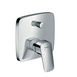 Смеситель для ванны Hansgrohe Logis однорычажный, встраиваемый, внешняя часть, цвет: хром купить в Москве: интернет-магазин StudioArdo