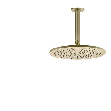 Gessi Inciso Потолочная душевая головка шарнирная на 1/2,300мм, brushed brass pvd