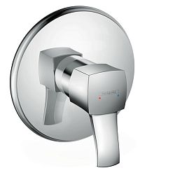 Смеситель для душа Hansgrohe Metropol Classic однорычажный, с рычаговой рукояткой, СМ, внешняя часть, цвет: хром купить в Москве: интернет-магазин StudioArdo