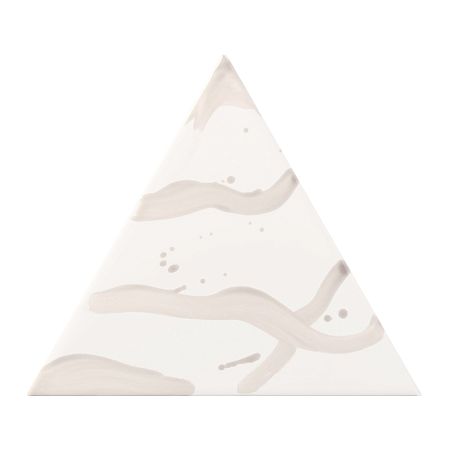 Керамическая плитка Petracers Triangolo Splash Grigio Su Bianco 17x17