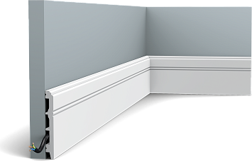 Плинтус Orac Décor SX105 дюрополимер 200,0 x 1,3 x 10,8