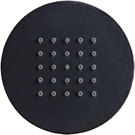 BOSSINI (TONDO FLAT WALL) Боковая форсунка, струя дождь, самоочищающаяся, черный матовый (073)