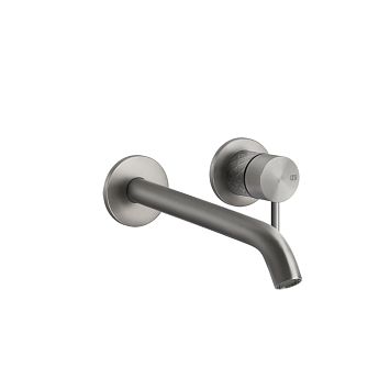 Gessi 316 Встраиваемый смеситель для раковины с изливом 200-170мм (внешняя часть), steel brushed