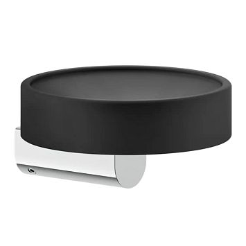 Gessi Rilievo Мыльница настенная, черный/хром