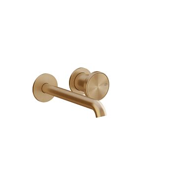 Gessi Origini Смеситель для раковины встраиваемый с изливом, в компл с отд вставкой, Warm Bronze Br. PVD (внешняя часть)