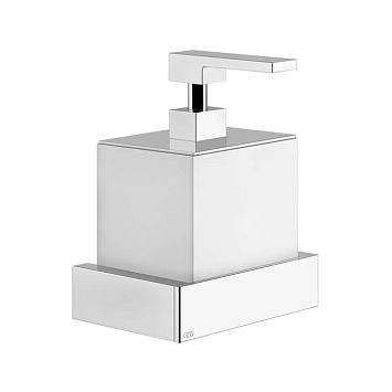Gessi Rettangolo Дозатор для жидкого мыла подвесной, хром/белый