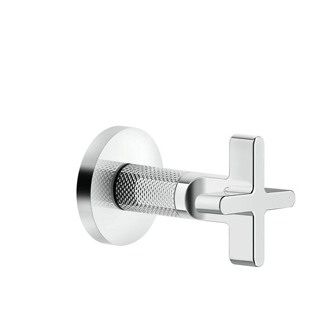 Gessi Inciso Запорный кран для термостатического смесителя высокой производительности, резьба 3/4(внешняя часть), хром