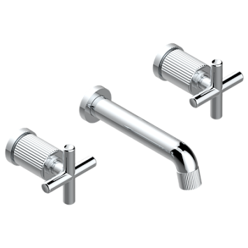 Внешняя часть смесителя  THG Estrela встраиваемого в стену для раковины на три отверстия с изливом ГОЛИАФ