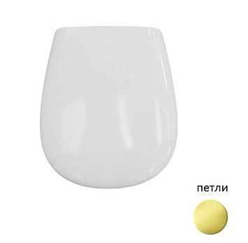 Сидение с крышкой для унитаза Artceram Azuley AZA001 01 73 Белый/Золото