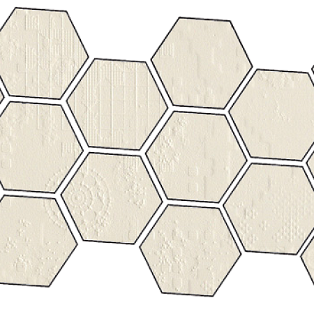 Керамогранит Mutina Dechirer Mosaico Random Decor Bianco Matt 22x45