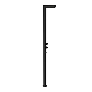 Gessi Outdoor Душевая стойка для установки на улице, напольная, на 2 выхода, без ручек, ручного душа и верхнего душа, внешняя часть, Black XL