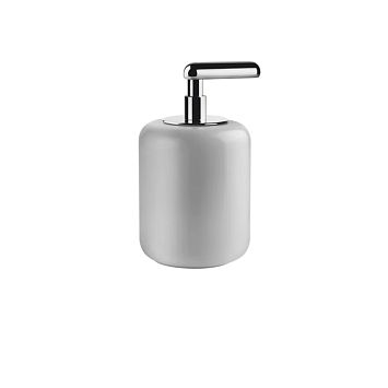 Gessi Goccia Дозатор для жидкого мыла настольный, хром/белый