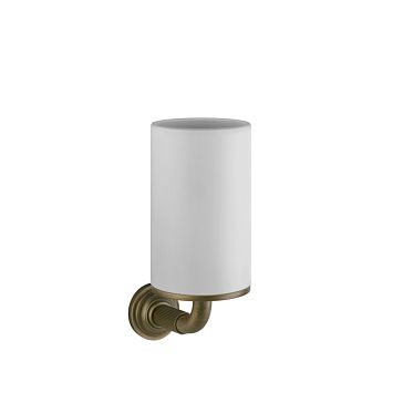 Gessi Venti20 Стакан подвесной, белый, фурнитура Antique Brass