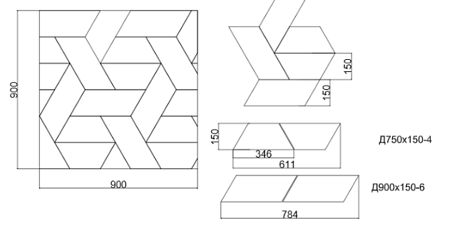 ART NATURA  Модульный паркет Дуб "Переплетение" 72х900х900 цвет по согласованному образцу, Натур (Natural) Масло