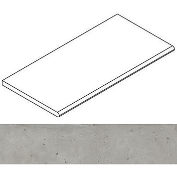 Italon Бордюр из керамогранита Avantgarde Silver Bordo 30x120 Grip