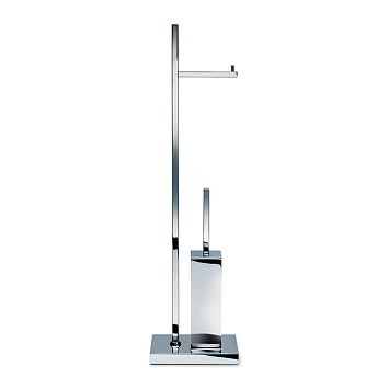 Decor Walther Corner DW 671 Напольная стойка с ершиком и бумагодержателем, цвет: хром