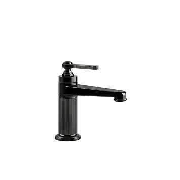 Gessi Venti20 Смеситель для раковины на 1 отверстие, однорычажный, без донного клапана, Black Metal PVD