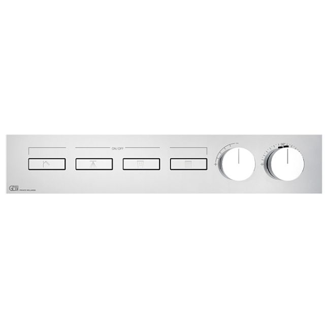 Gessi Hi-Fi Термостат для душа, с включением до 4 источников одновременно (внешняя часть), хром
