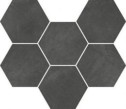 Мозаика  Italon Continuum Petrol Mosaico Hexagon  25x29 купить в Москве: интернет-магазин StudioArdo