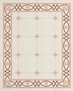 Керамогранит Etruria Vintage  Pattern 19 Центр 20x20см