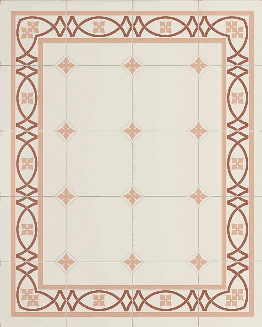 Керамогранит Etruria Vintage  Pattern 19 Центр 20x20см