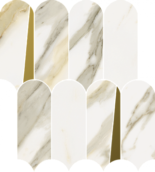 Italon Керамогранитная мозаика Stellaris Calacatta Gold Elegant 32,5x36,1x0,9 Матовая