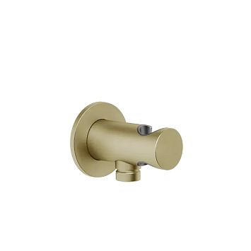 Gessi Ingranaggio Держатель для душевой лейки с выводом воды, Brushed Brass PVD