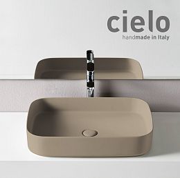 Cielo Shui Comfort Раковина 60х40xh12,5см для установки на столешницу, цвет Avena купить в Москве: интернет-магазин StudioArdo